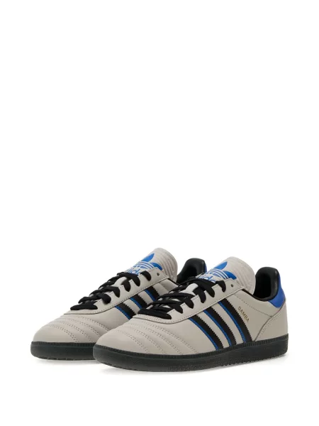Sneakerși Adidas Gazelle din piele cu dungi maro