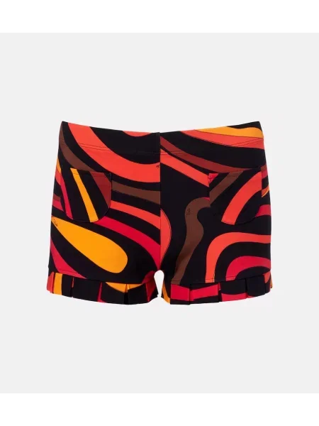Pantaloni scurți Pucci din jerseu portocaliu