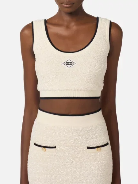 Топ Elisabetta Franchi бежевий