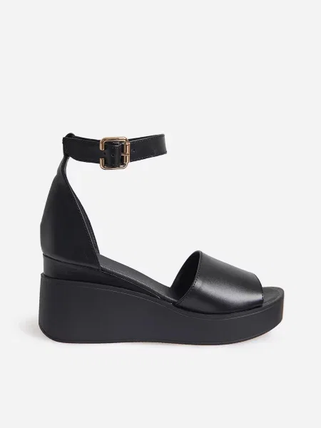 Шкіряні Босоніжки ISSA Plus чорний