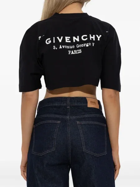 Cropp top Givenchy cu imagine negru
