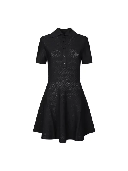 Lniana sukienka Givenchy czarna