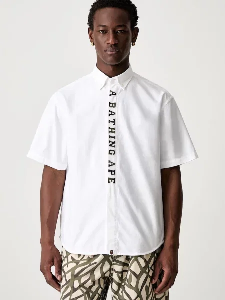 A Bathing Ape Camo Applique Oxford cămașă din pentru bărbați