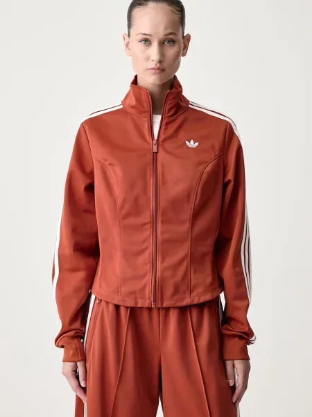 Adidas Originals hanorac cu pentru femei Firebird Corset portocaliu