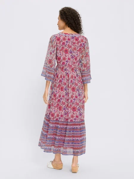 Heine Rochie / fucsia albastru