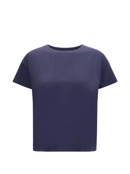 Tricou Loulou De Saison cu decolteu rotund albastru