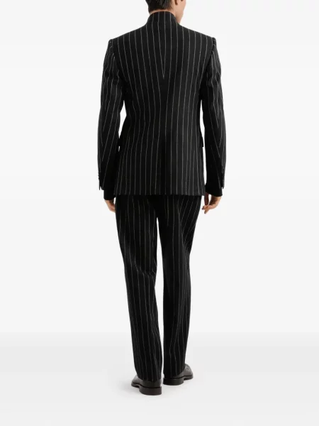 Geacă Dolce & Gabbana cu dungi negru