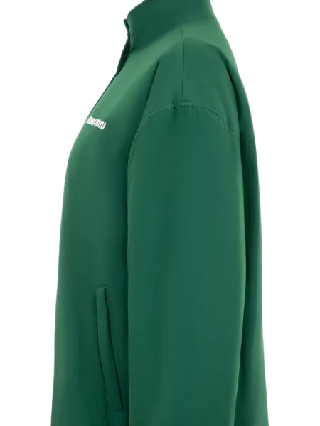 Geacă Miu Miu din fleece verde
