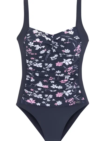 LASCANA Costum de baie întreg bleumarin / roz alb