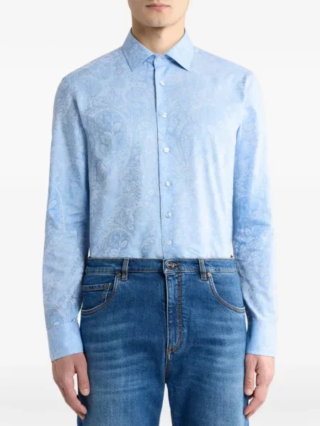Paisley mintás jacquard ing Etro kék