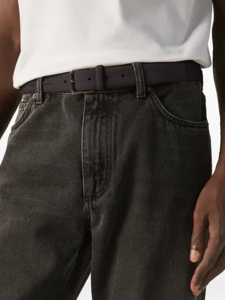 Curea Zegna din nubuc negru