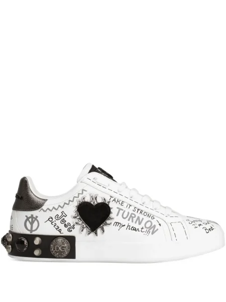 Sneakerși Dolce & Gabbana Portofino alb