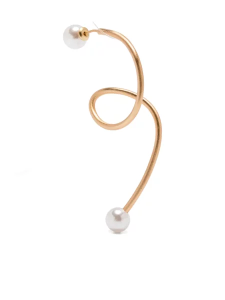 Cercei Cult Gaia cu perle auriu