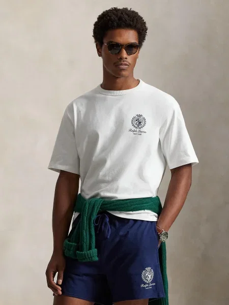 Polo Ralph Lauren Majica nočno modra bela