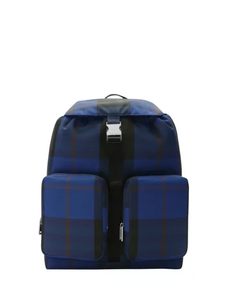 Rucsac Burberry în carouri albastru