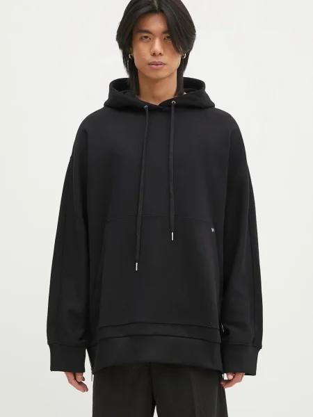 Μπλούζα Helmut Lang Mega Zip Hoodie.Cmbd μαύρο