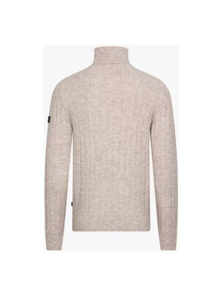 Sweter z golfem Cavallaro do golfa beżowy