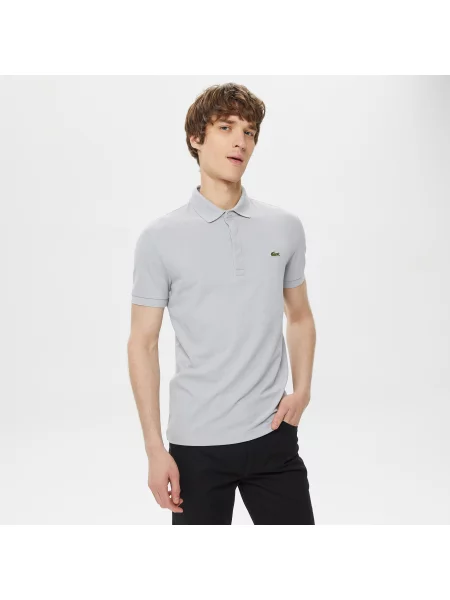 Lacoste Koszulka Polo Regular Fit szara