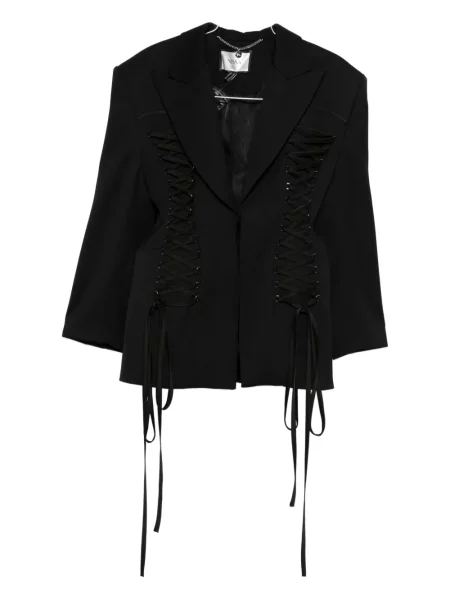 Блейзър Nissa с връзки с дантела черно