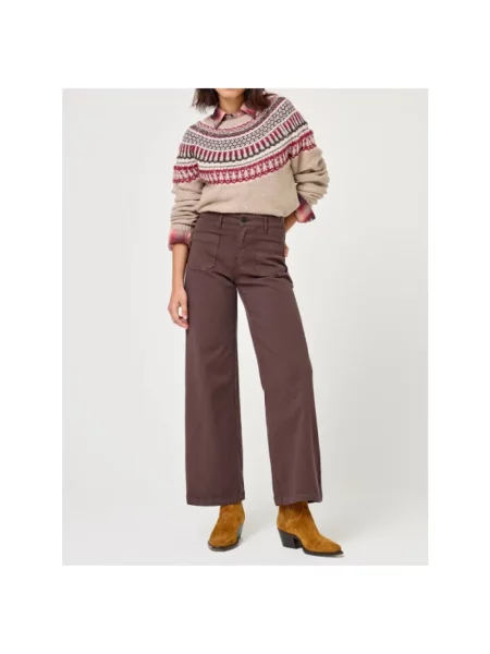 Spodnie Five Jeans brązowe