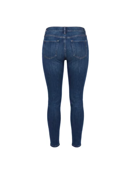 Skinny jeansy skinny Frame niebieskie