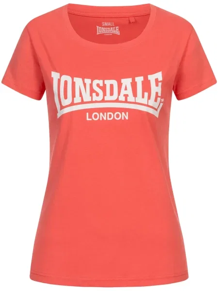 LONSDALE Tricou Cartmel corai alb