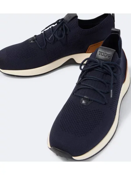 Sneakerși Tod's din piele albastru