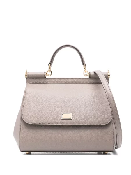 Geanta de piele Dolce & Gabbana din piele maro