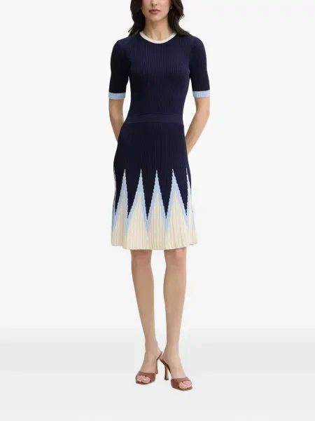 Rochie mini Silvian Heach tricotate albastru