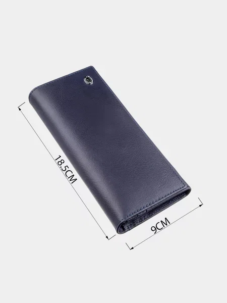 ST Leather Accessories Гаманець Шкіра синій