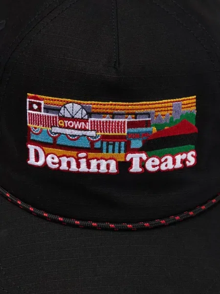 Șapcă Denim Tears cu broderie negru