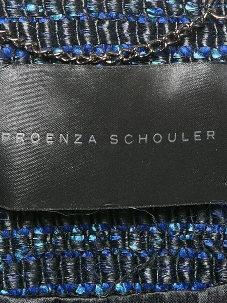 Palton Proenza Schouler din tweed albastru