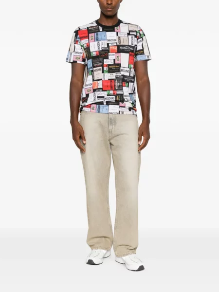 Tricou Moschino cu imagine alb