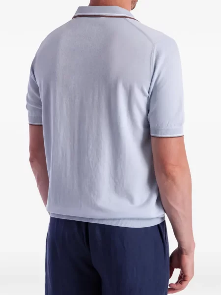 Gulerat tricou polo Gran Sasso albastru