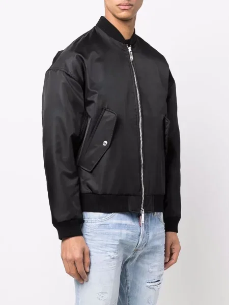 Geacă bomber Dsquared2 cu imagine negru