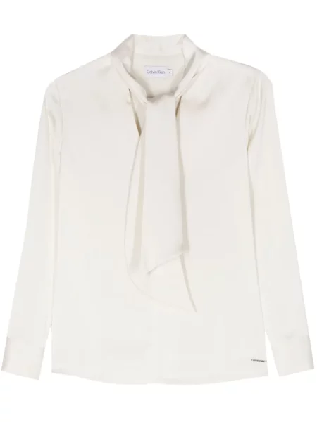 Bluză Calvin Klein cu funde din satin