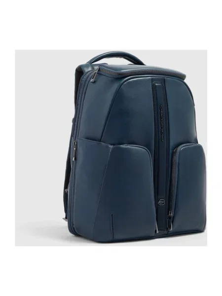 Torba na laptopa Piquadro skórzana niebieska