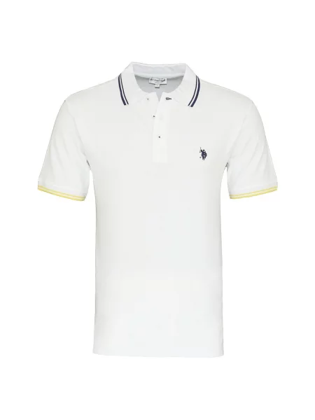U.S. POLO ASSN. Majica Barney rumena / črna bela