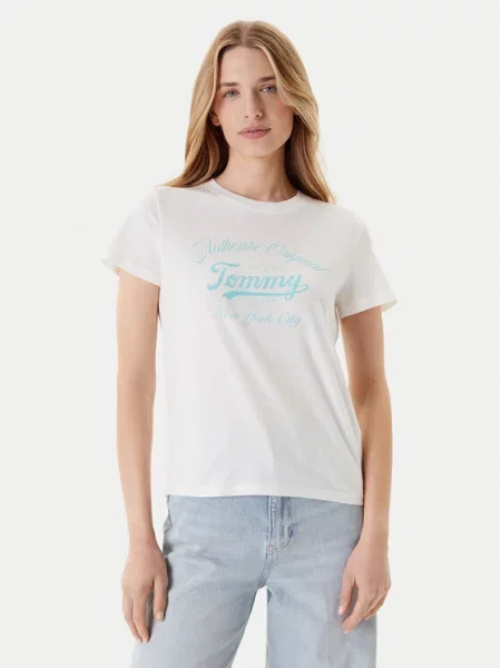 Tommy Jeans T-Shirt Essential biały