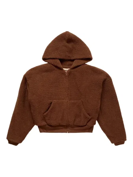 Majica s kapuljačom Erl smeđa