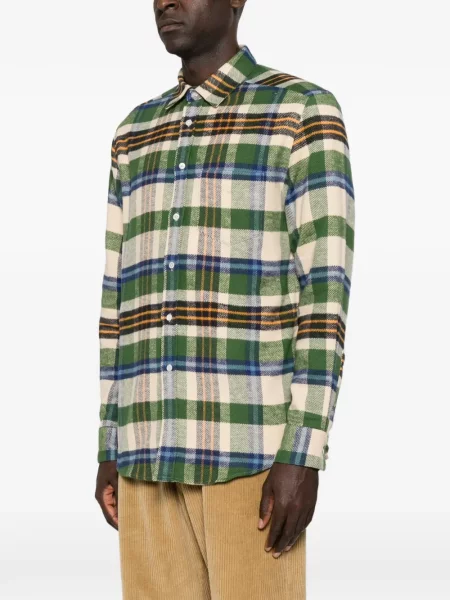 Καρό πουκάμισο Portuguese Flannel φανελένιο πράσινο