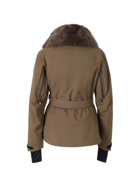 Cu centură geacă de schi Moncler Grenoble verde