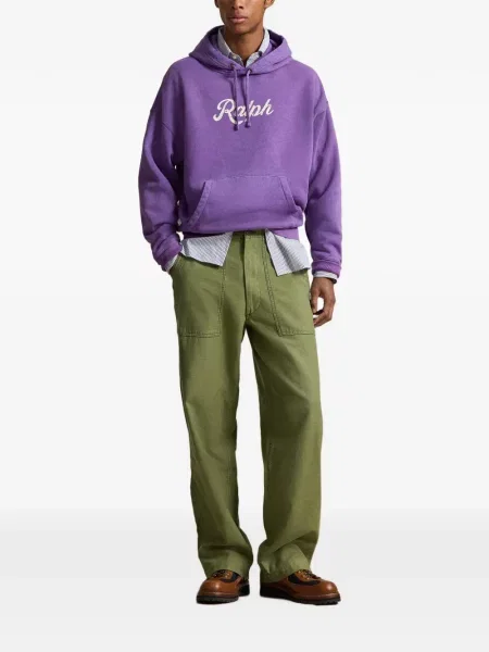 Șosete Polo Ralph Lauren cu model herringbone cu broderie plasă albastru