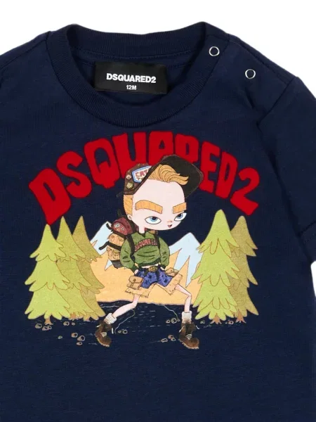 Koszulka dziecięca Dsquared2 niebieska