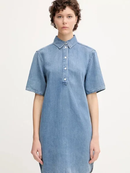 Samsoe Samsoe rochie SATONE mini drept albastru