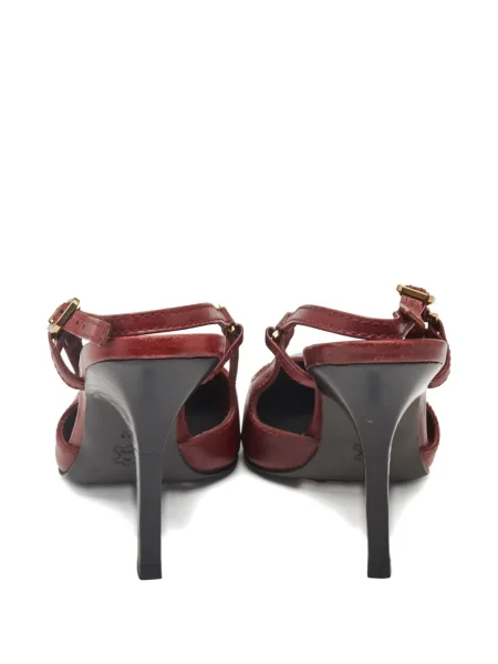 Pantofi cu toc Tory Burch din piele slingback negru