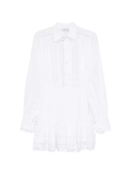 Sukienka mini Les Filles D'eva koronkowa biała