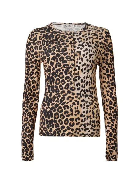 Munthe Tricou GRACE maro / maro cappuccino negru