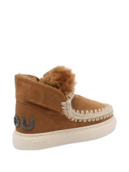 Cizme scurte Mou din piele de căprioară slip-on maro
