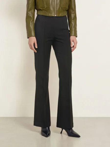 The Frankie Shop Bootcut Kalhoty Dessa black černé